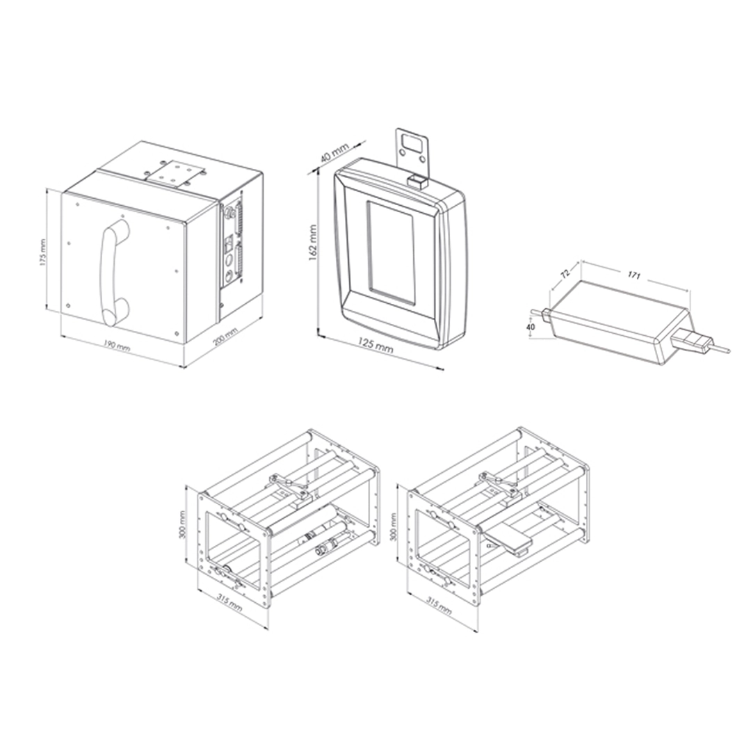 Pack4 Etiquetagem Marcação Impressora Transferencia Termica Saturno