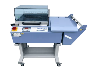 Máquina seladora de campânula usada Italdibipack Dibipack 4255 para embalagem retrátil, com lâminas de soldadura de 42 x 55 cm e largura máxima de filme de 500 mm.